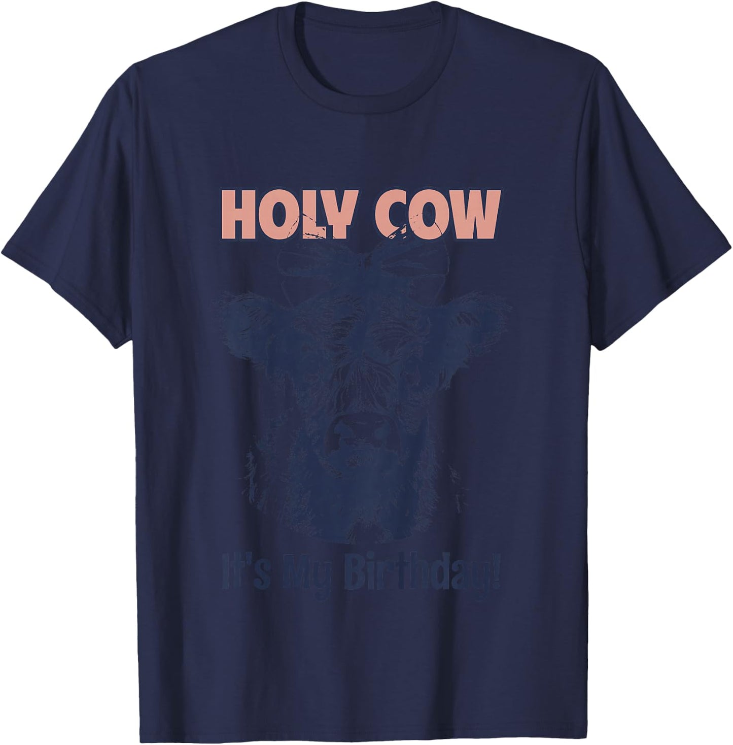 Bday Moo Kids T-Shirt - T-Shirt | Navy
