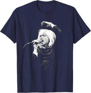 Debbie Harry Blondie Live von Simon Fowler T-Shirt - T-Shirt | Navy