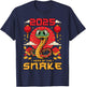 Chinese New Year Snake the Year of the Snake 2025 T-Shirt - T-Shirt | Navy