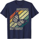 Vintage Antisocial Butterfly Women Gift T-Shirt - T-Shirt | Navy
