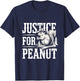 Justice For Peanut The Squirrel - Cute Squirrel Cowboy Hat T-Shirt - T-Shirt | Navy
