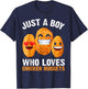 Chicken Nuggets Son Just A Boy Who Loves Chicken Nuggets T-Shirt - T-Shirt | Navy