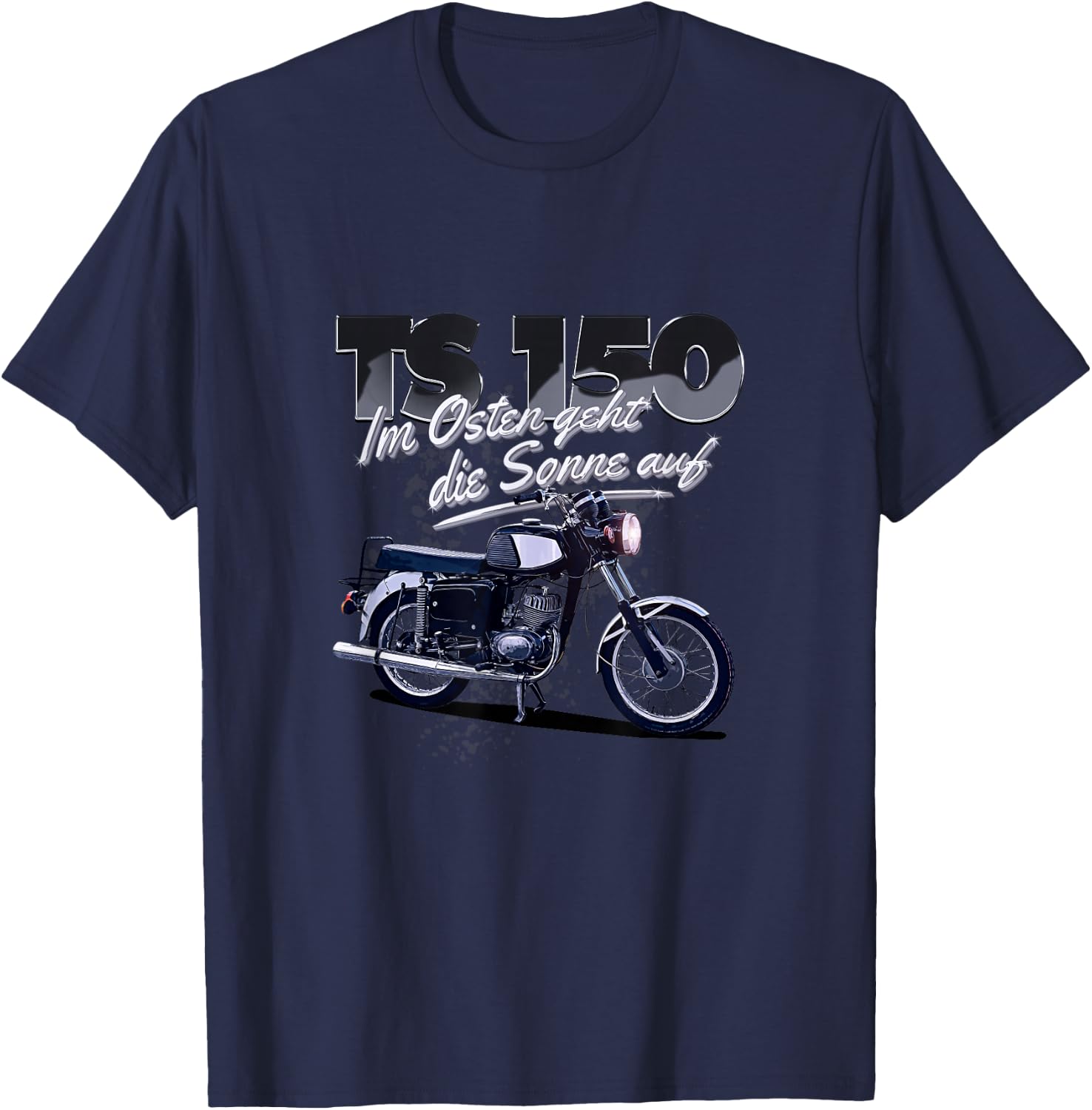 MZ TS 150 , black T-Shirt - T-Shirt | Navy