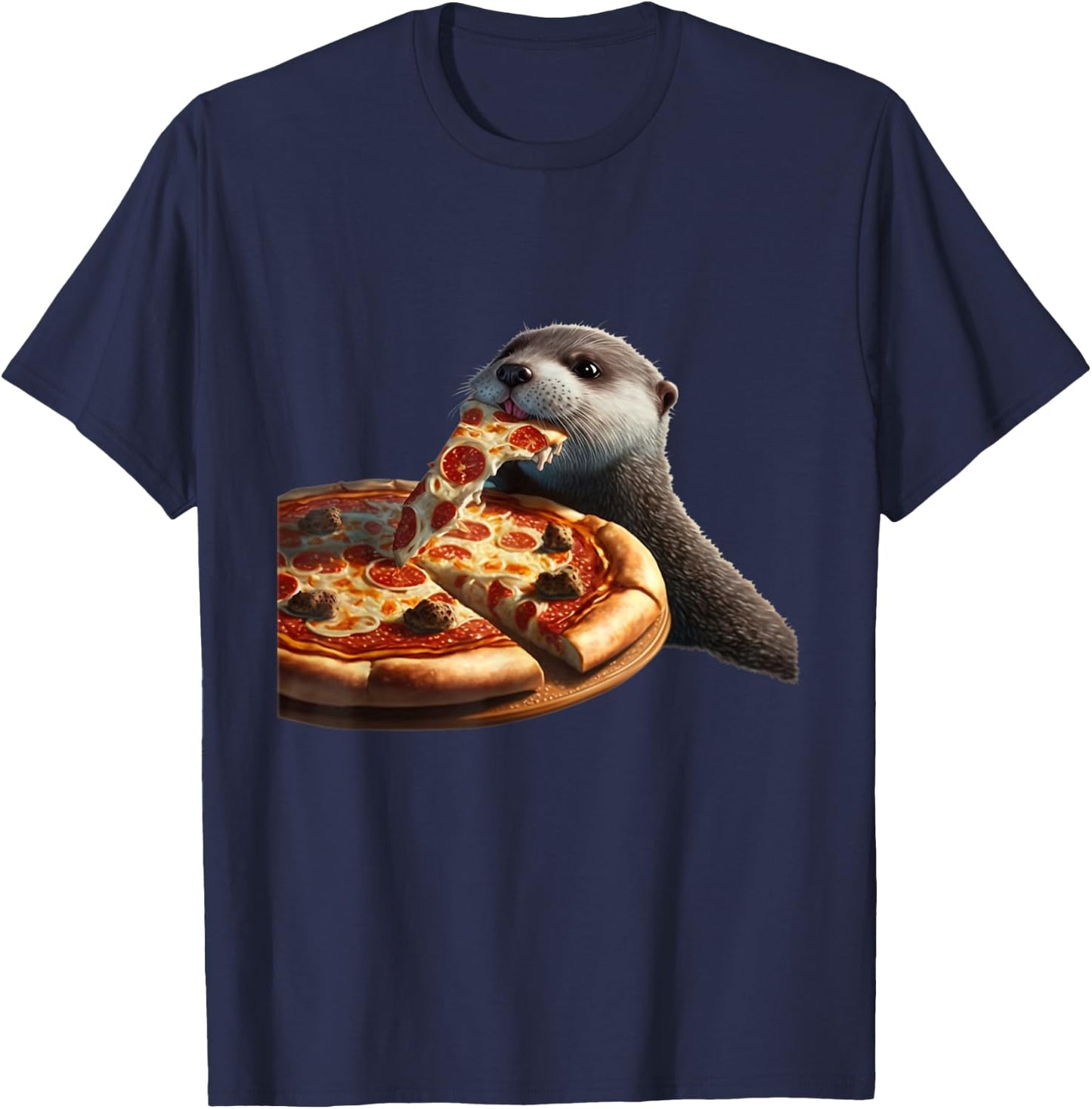 Sea Otter Lover Funny Design T-Shirt - T-Shirt | Navy