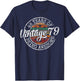 Vintage 1979 Bday Stamp 46th Birthday Gifts 46 Year Old T-Shirt - T-Shirt | Navy
