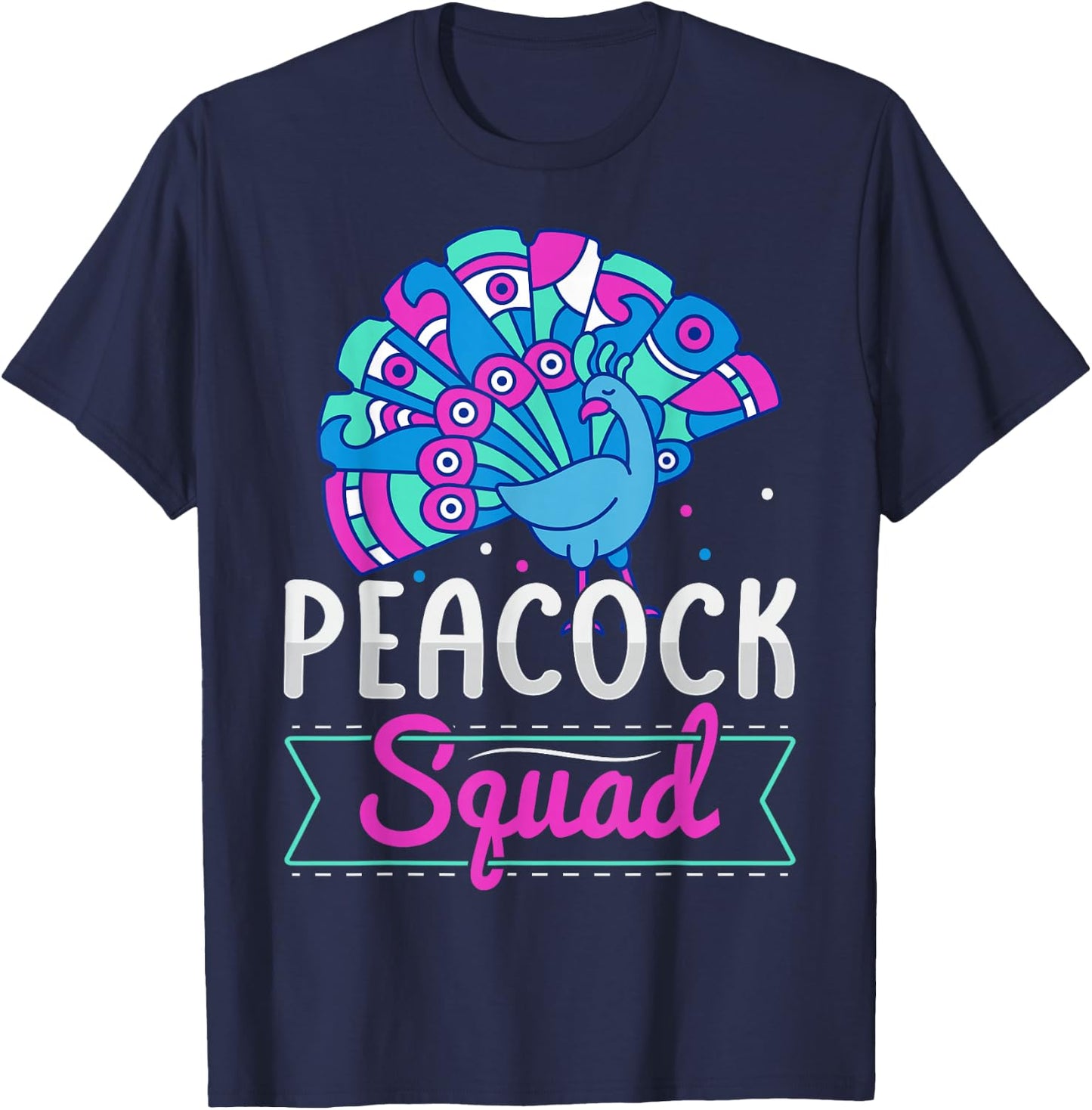 Peacock Squad Design for a Peacock expert T-Shirt - T-Shirt | Navy