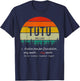 Vintage Tutu Definition Grandpa Fathers Day Retro T-Shirt - T-Shirt | Navy