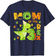 Mom of The Three Rex 3rd Birthday Boy Dinosaur T-Rex T-Shirt - T-Shirt | Navy