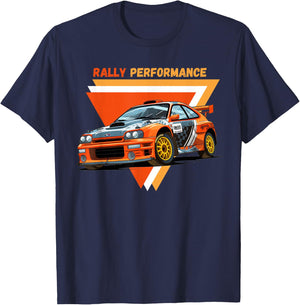 Rally Performance Motorsport Car Racing T-Shirt - T-Shirt | Navy