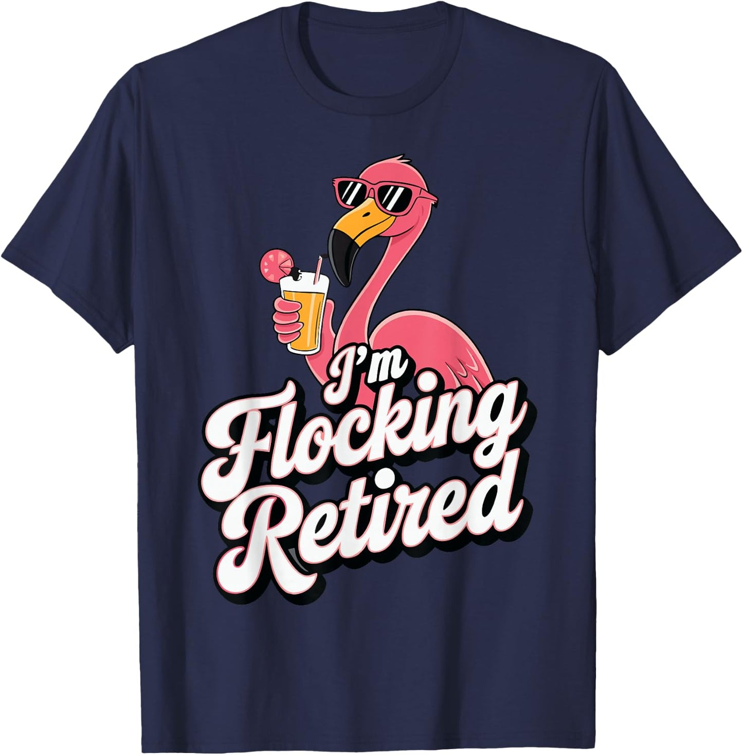 Flamingo Im Flocking Retired T-Shirt - T-Shirt | Navy