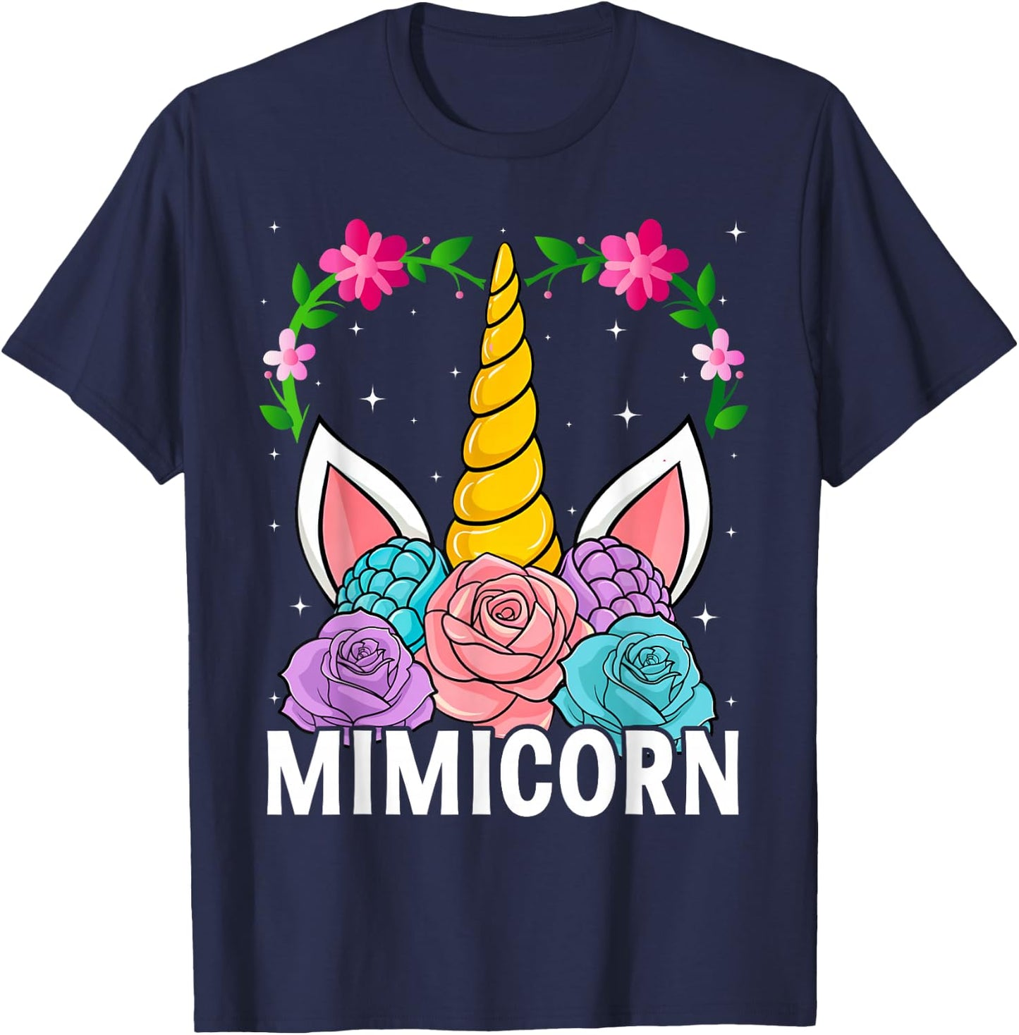 Funny Mimicorn Unicorn Costume Women Mom Mother's Day T-Shirt - T-Shirt | Navy