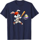 Easter Baseball Design for Boys Easter Bunny T-Shirt - T-Shirt | Navy