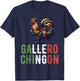 Gallero Mexicano Peleas Gallos Mexican Rooster T-Shirt - T-Shirt | Navy