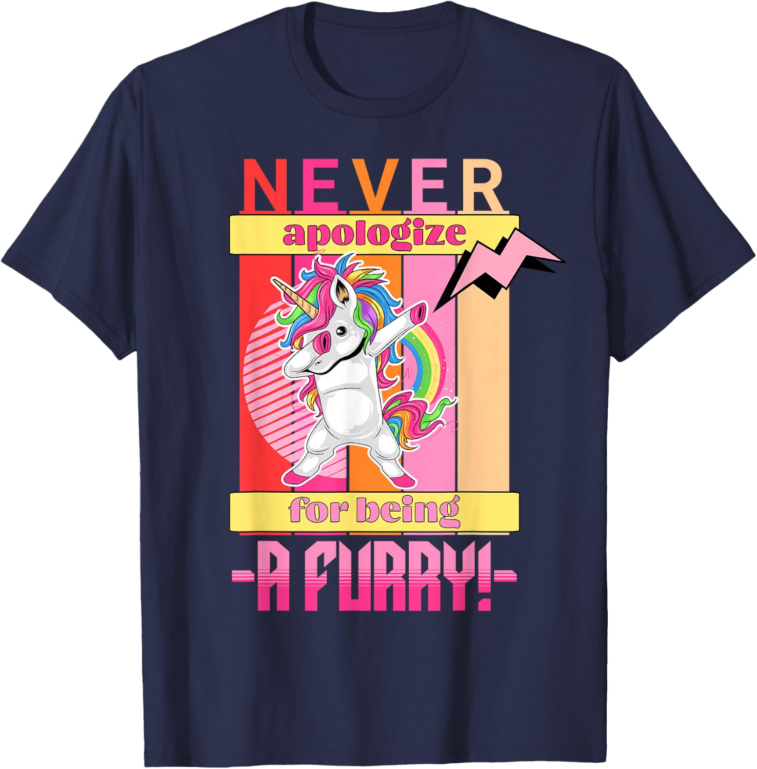 Funny Furries Fandoms Cosplay And Furry T-Shirt - T-Shirt | Navy