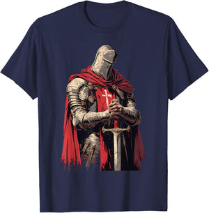 Hospitaller knight Medieval knight Templar knight T-Shirt - T-Shirt | Navy