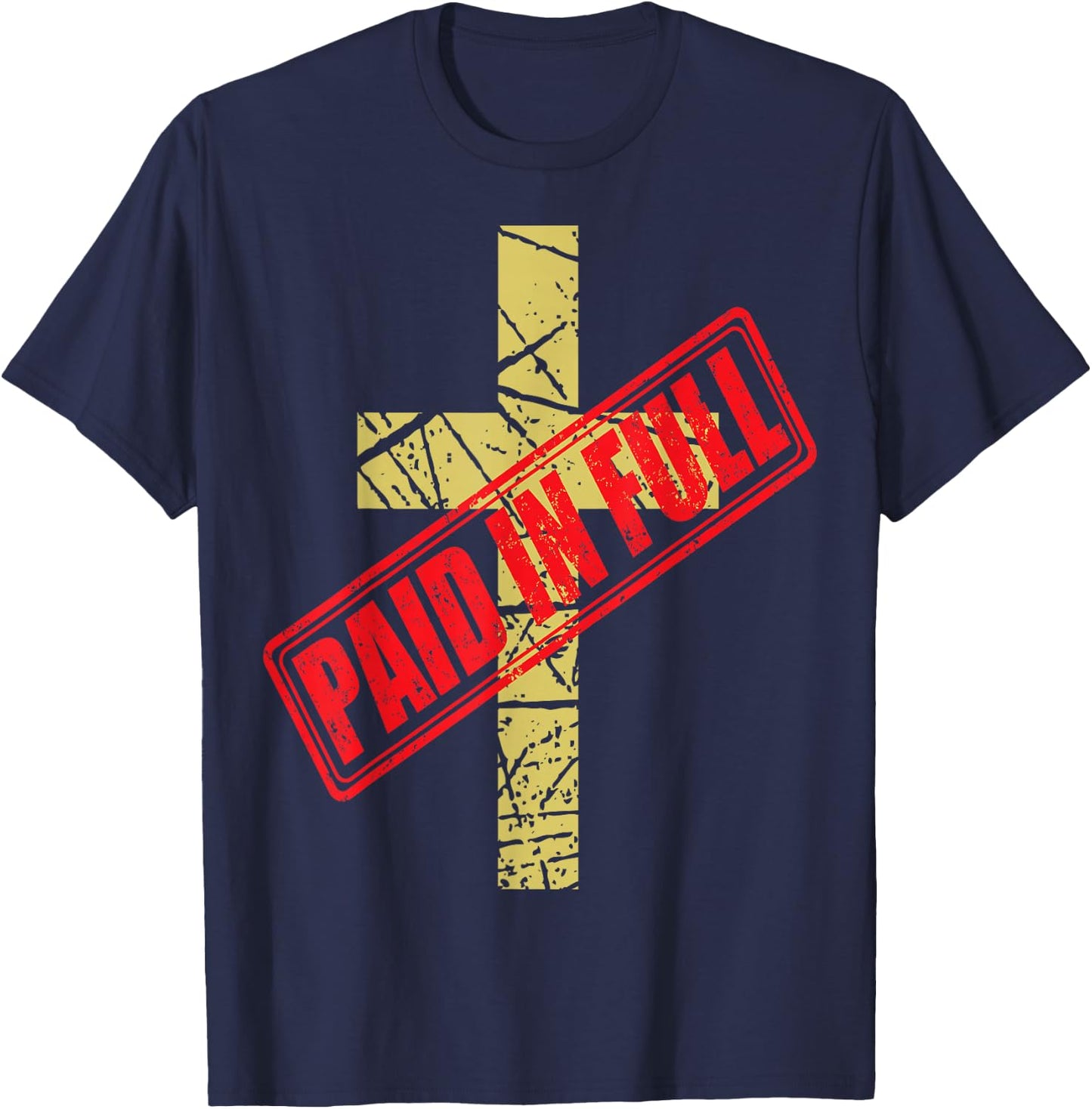 Cross PAID IN FULL T-Shirt - T-Shirt | Navy