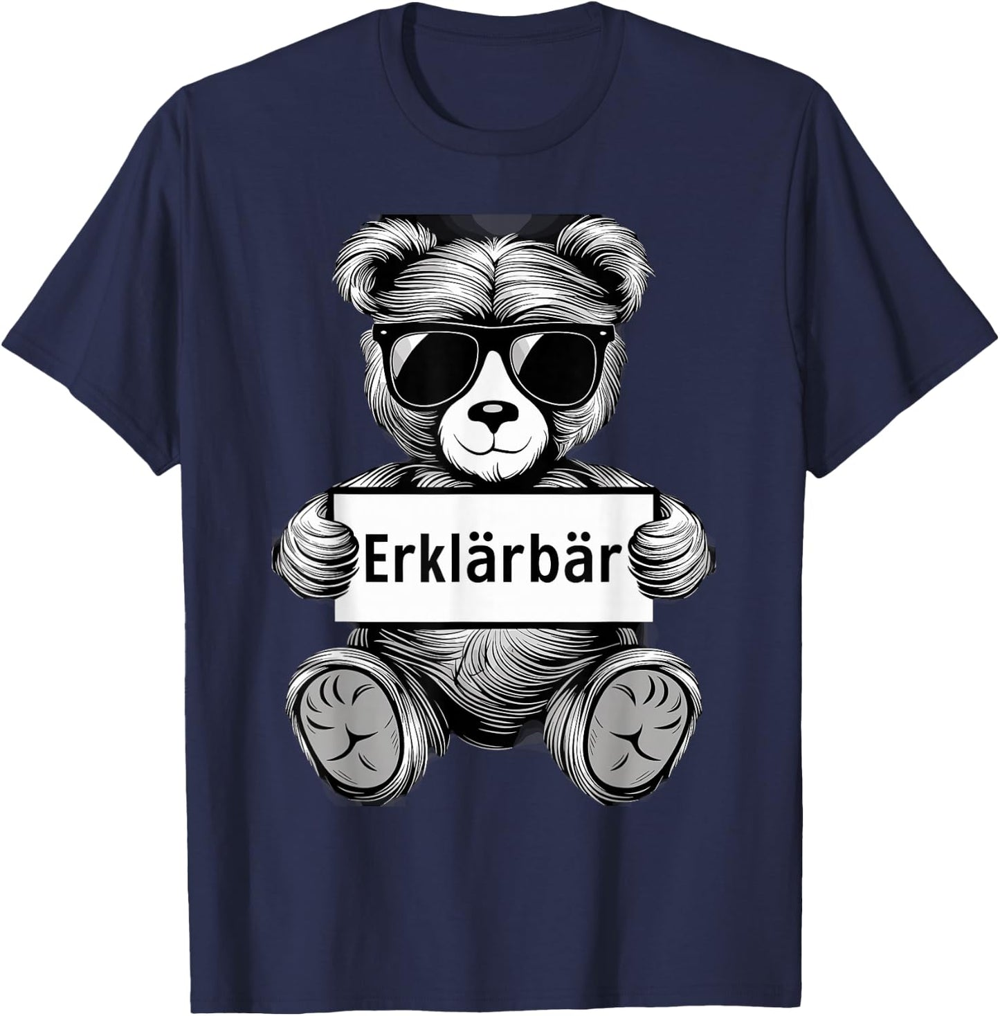 Erklärbär Lehrer Geschenk Abschiedsgeschenk Lehrerin lustig T-Shirt - T-Shirt | Navy