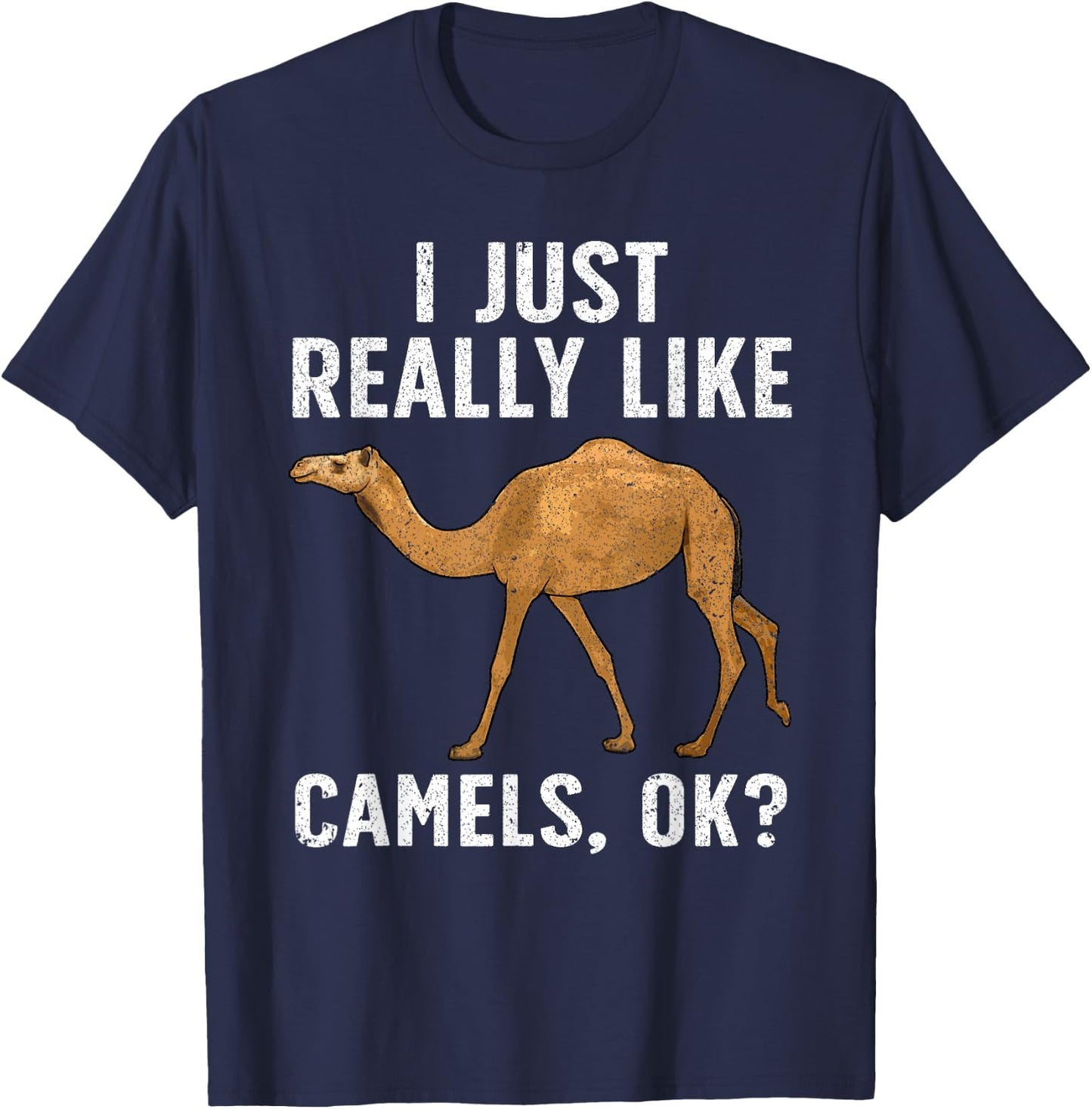 Camel Art Women Dromedary Africa Camel Lover T-Shirt - T-Shirt | Navy