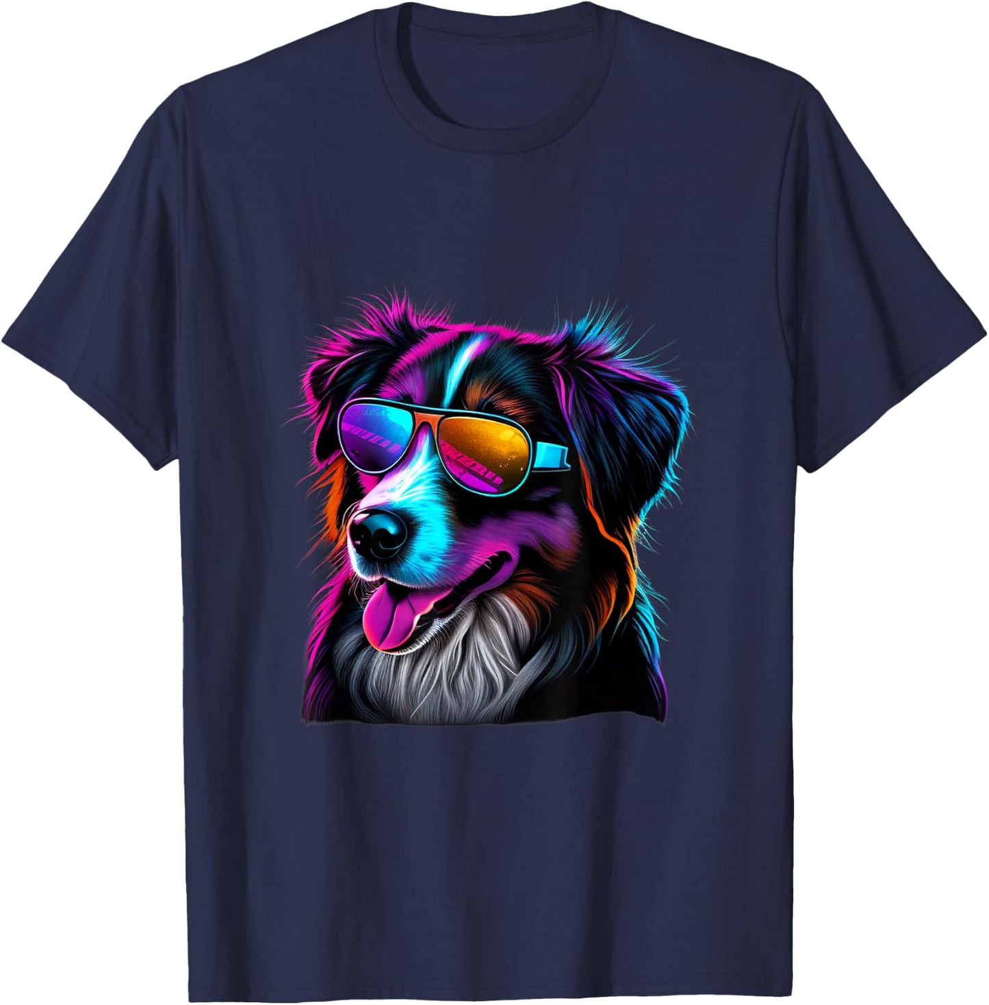 Australian Shepherd Dogs Australian Shepherds T-Shirt - T-Shirt | Navy