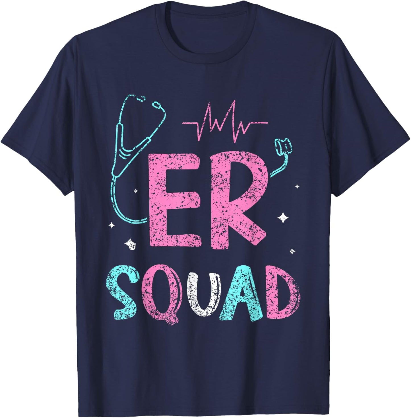 Er Squad Emergency Room Er Nurse Ed Nurses Nursing T-Shirt - T-Shirt | Navy