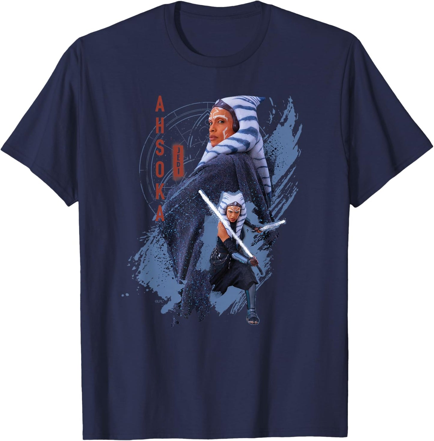 Star Wars Ahsoka Tano Jedi Ready Disney+ T-Shirt - T-Shirt | Navy