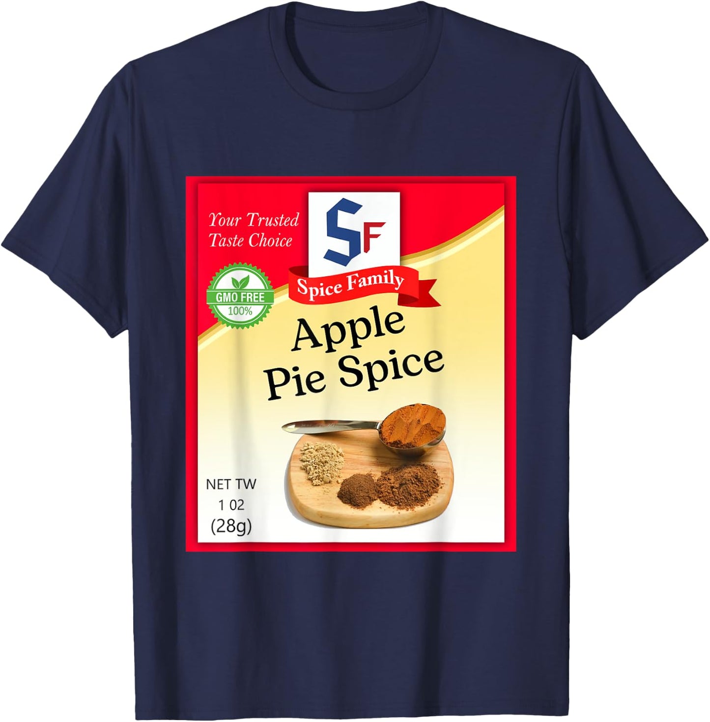 Apple Pie Spice Condiment Holiday Spice Group Costumes T-Shirt - T-Shirt | Navy