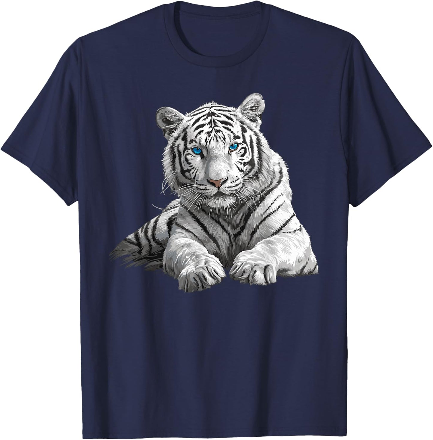 White Tiger White Tiger , black T-Shirt - T-Shirt | Navy