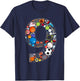 9th Birthday Sports Themed 9 Year Old Party Kids T-Shirt - T-Shirt | Navy
