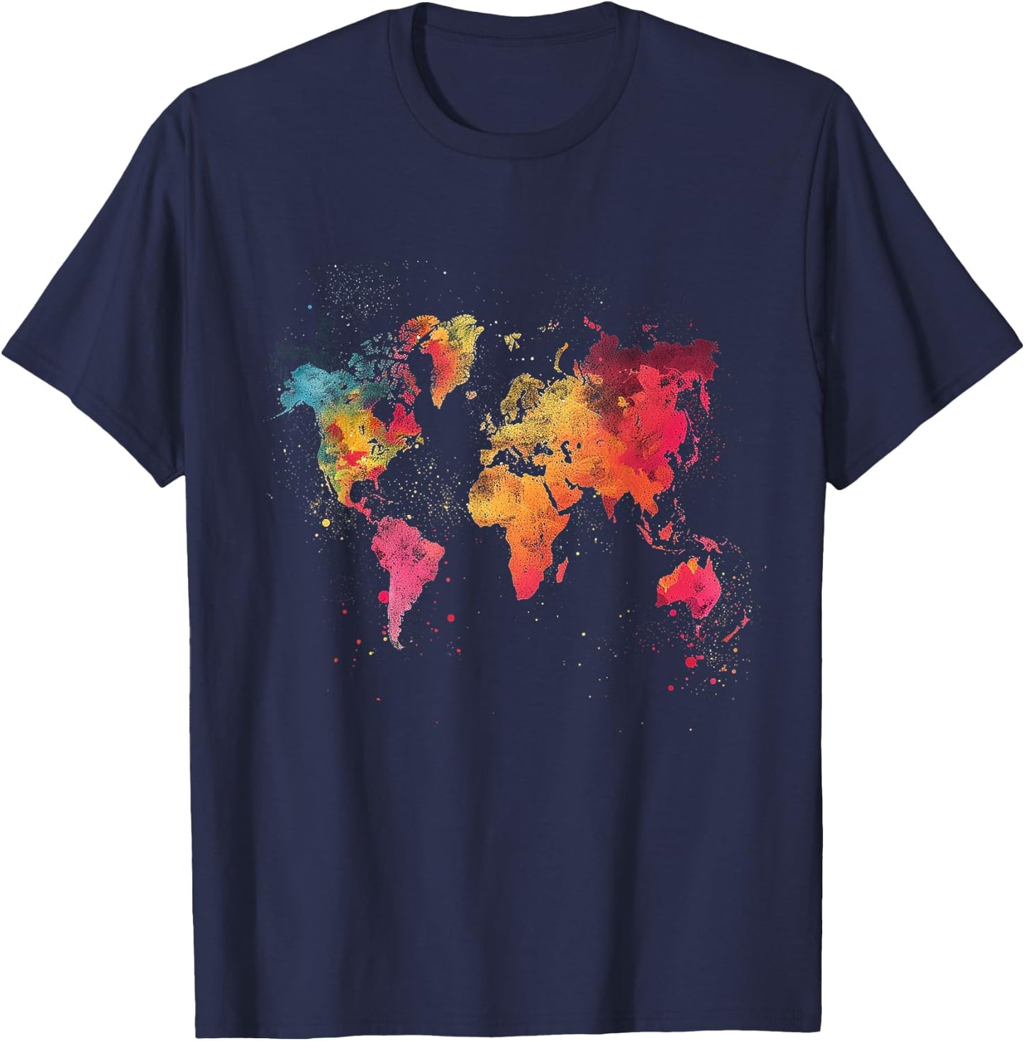 World Map T-Shirt - T-Shirt | Navy