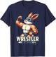 Wrestling Bunny Lucha Libre Rabbit Wrestler T-Shirt - T-Shirt | Navy