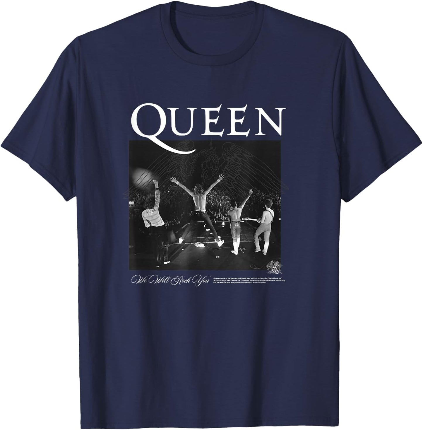 Queen B&W Polaroid T-Shirt - T-Shirt | Navy