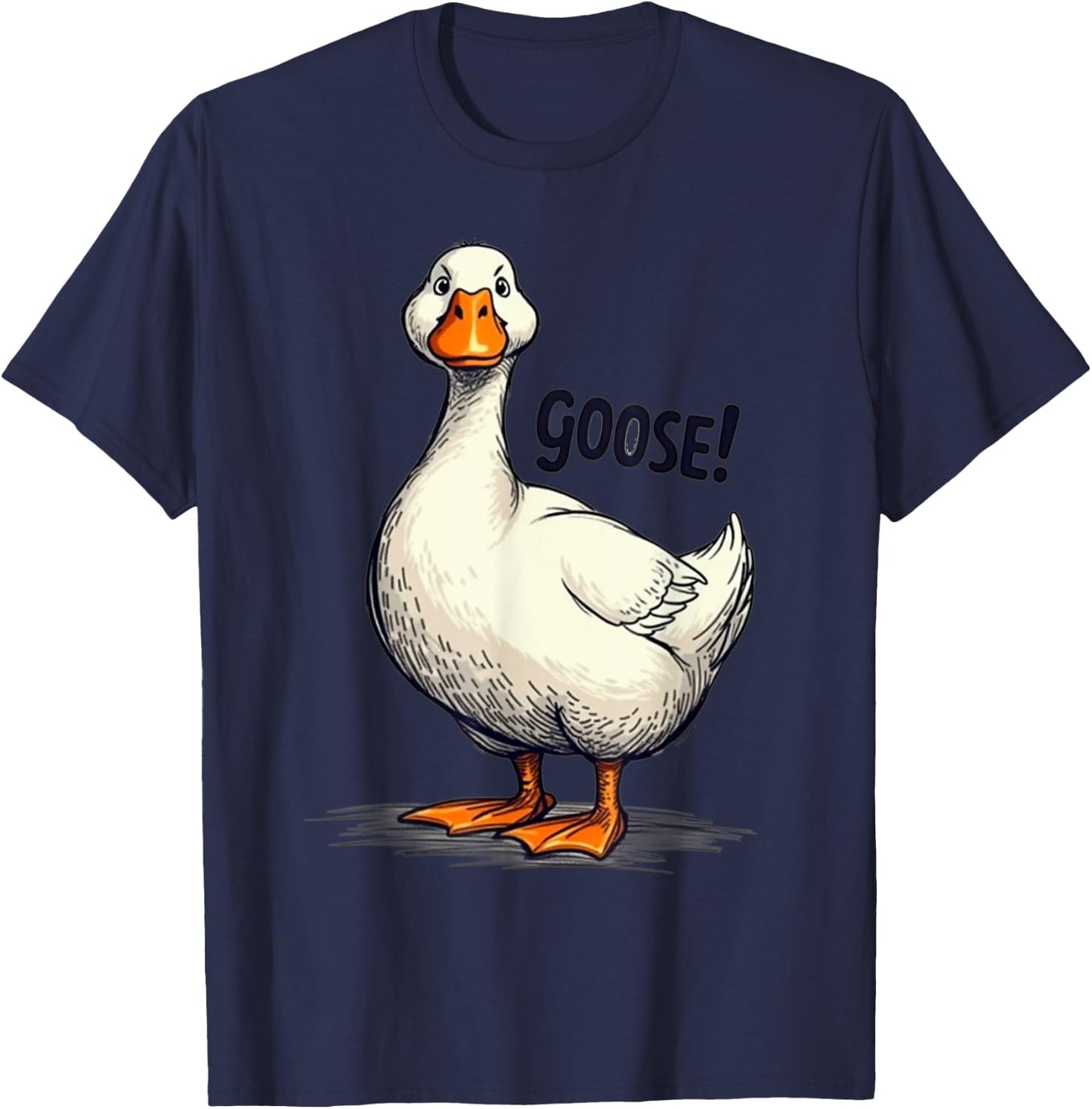 Funny Goose Geese Meme pour hommes, femmes, enfants, garçons et filles T-Shirt - T-Shirt | Navy