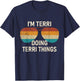 I'm Terri Doing Terri Things Retro Sunglass Personalized T-Shirt - T-Shirt | Navy