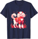 Valentine's Day Poodle Lover Shirt My dog is My Valentine Men Women Kids T-Shirt - T-Shirt | Navy