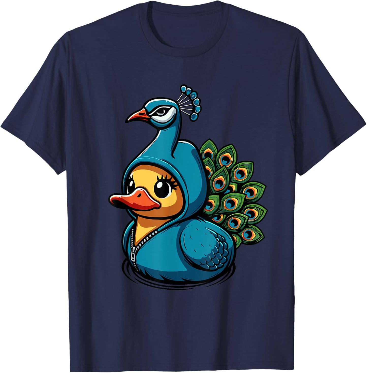 Peacock Duck T-Shirt - T-Shirt | Navy