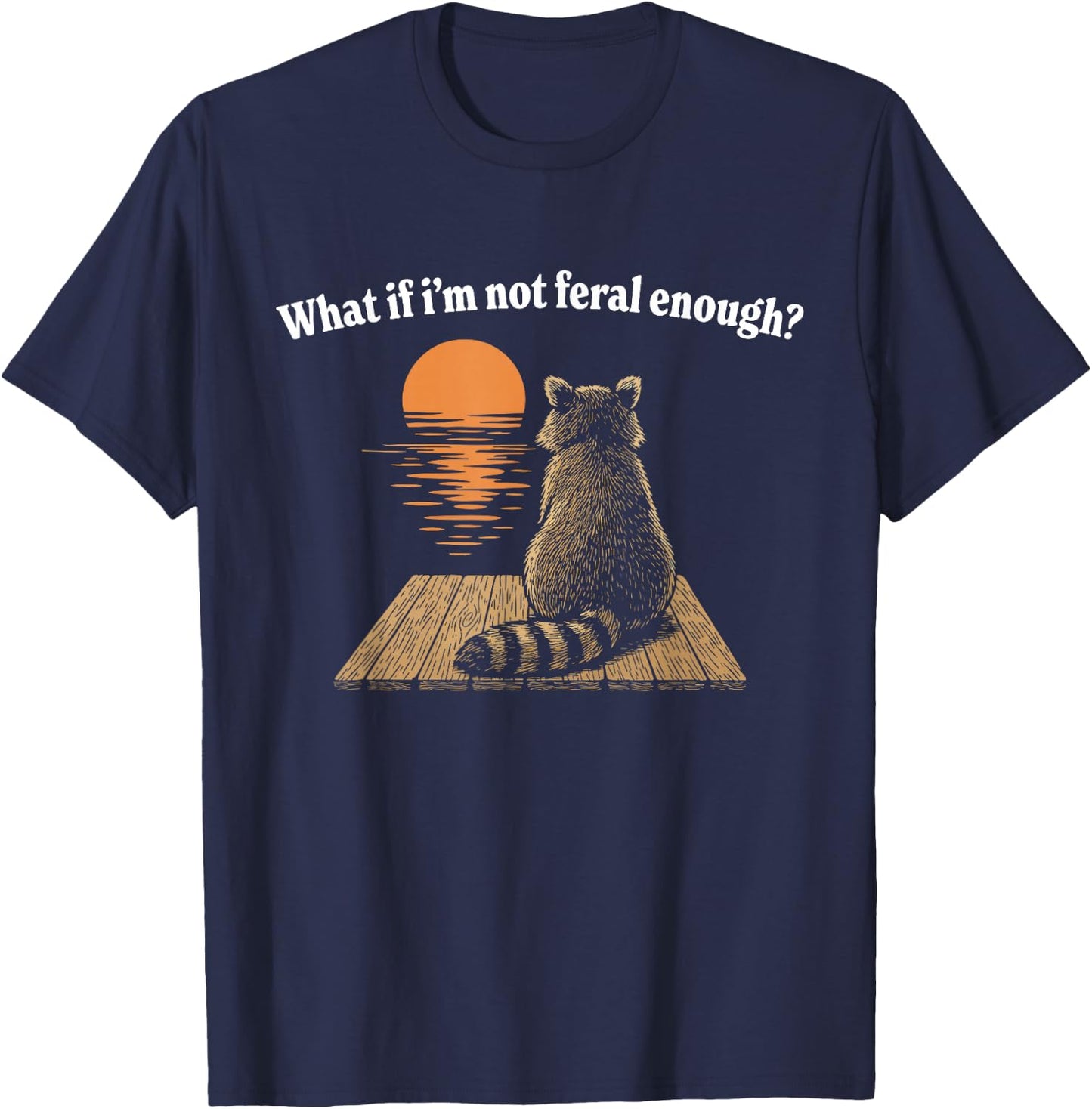 Feral Racoon T-Shirt - T-Shirt | Navy