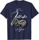 Intruder in the Garage, Biker, Motorcycle, Chopper, Muscle Bike , black T-Shirt - T-Shirt | Navy