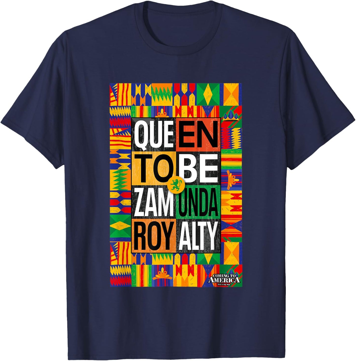 Coming To America Queen To Be Zamunda Royalty T-Shirt - T-Shirt | Navy