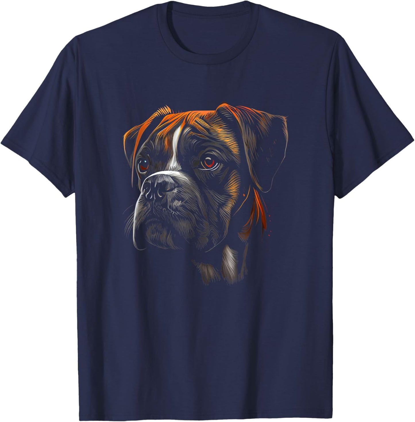 Boxer Dog T-Shirt - T-Shirt | Navy