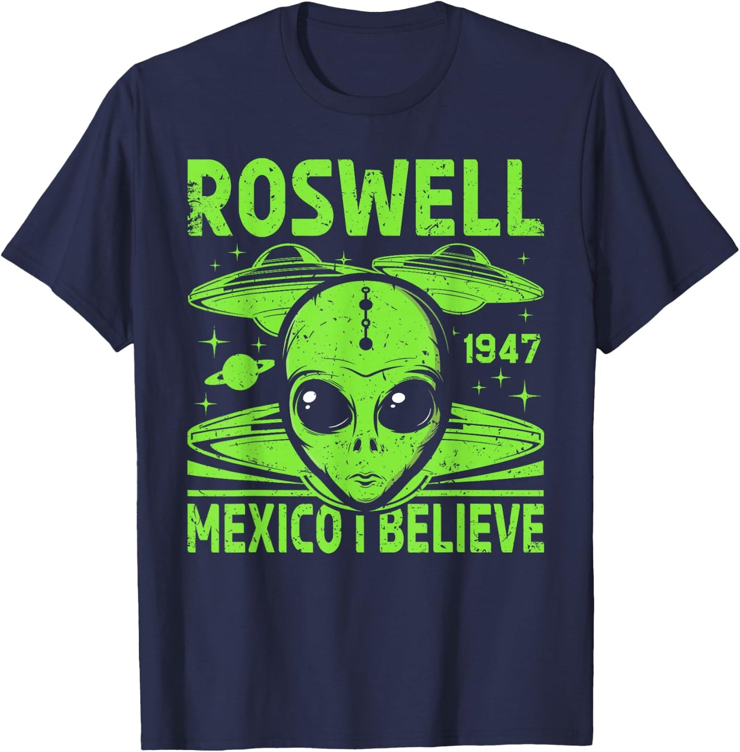 Aliens sind echte Roswell T-Shirt - T-Shirt | Navy