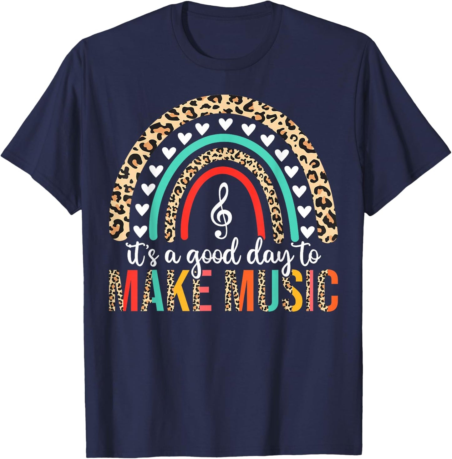 It's A Good Day To Make Music Back to School Music Teacher T-Shirt - T-Shirt | Navy