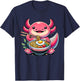 Axolotl Ramen Noodles for Girls & Kids | Anime kawaii, Axolotl T-Shirt - T-Shirt | Navy