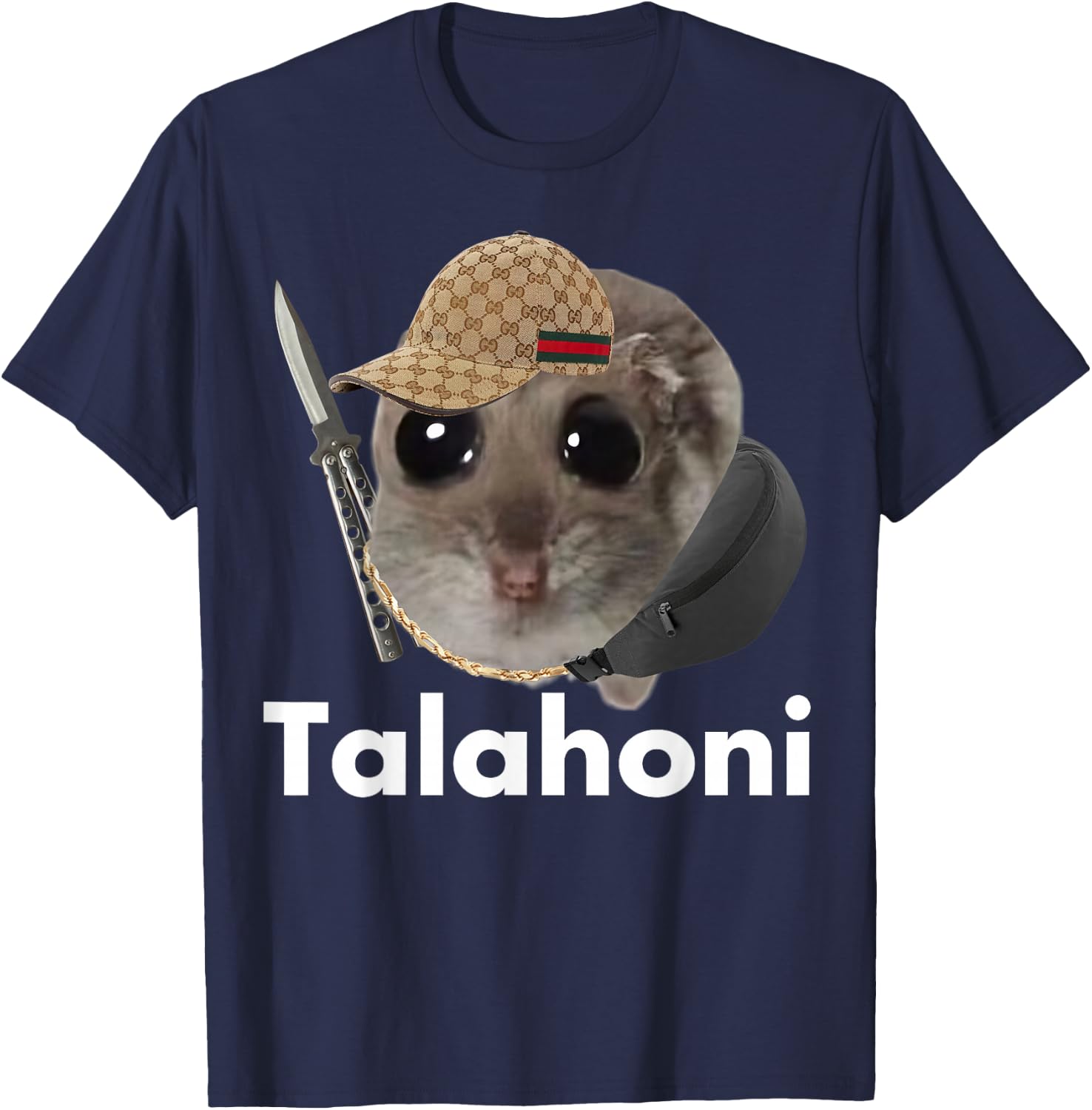 Talahoni Hamsti , black T-Shirt - T-Shirt | Navy