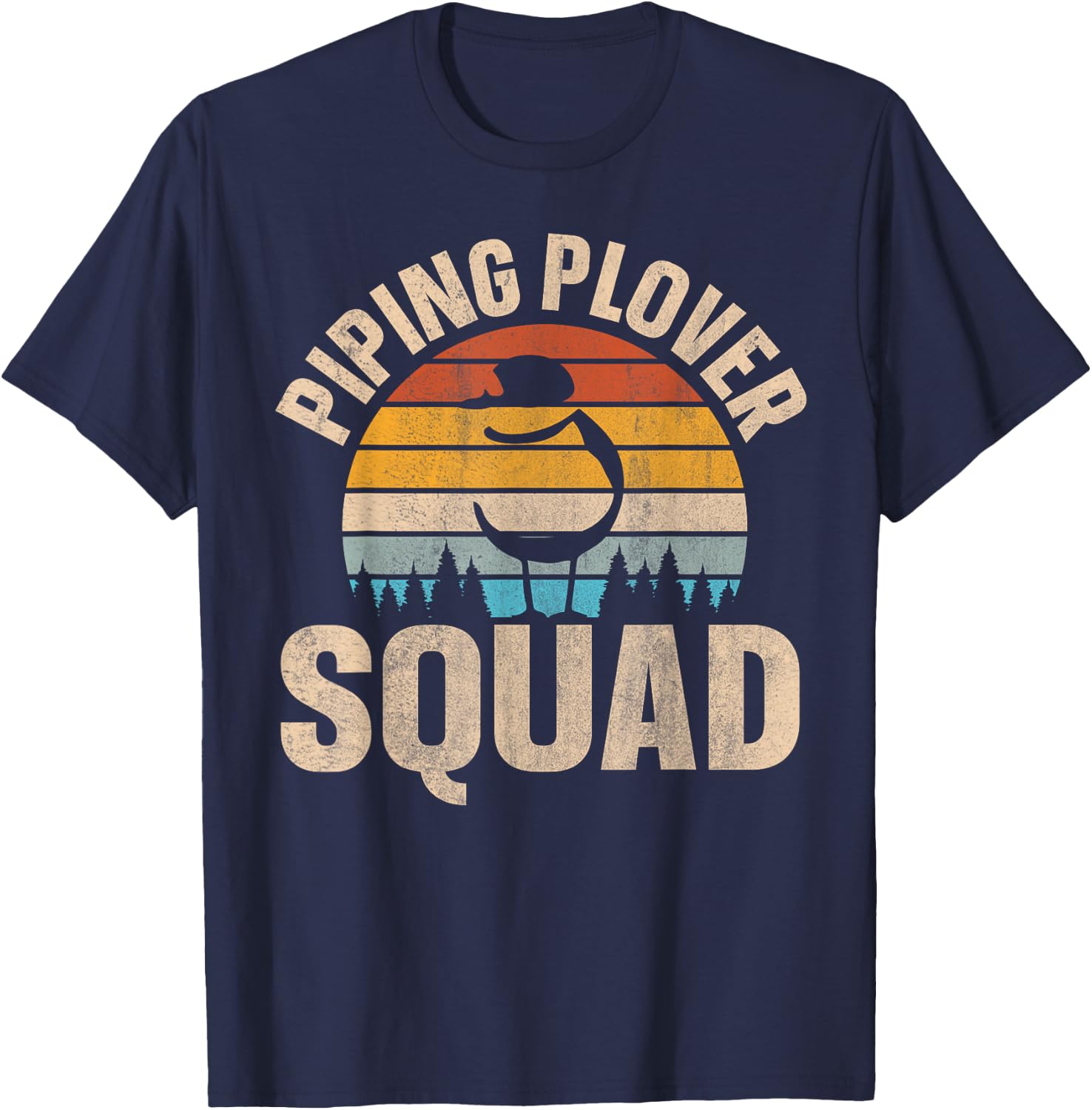 Piping Plover Squad Design for a Piping Plover expert T-Shirt - T-Shirt | Navy