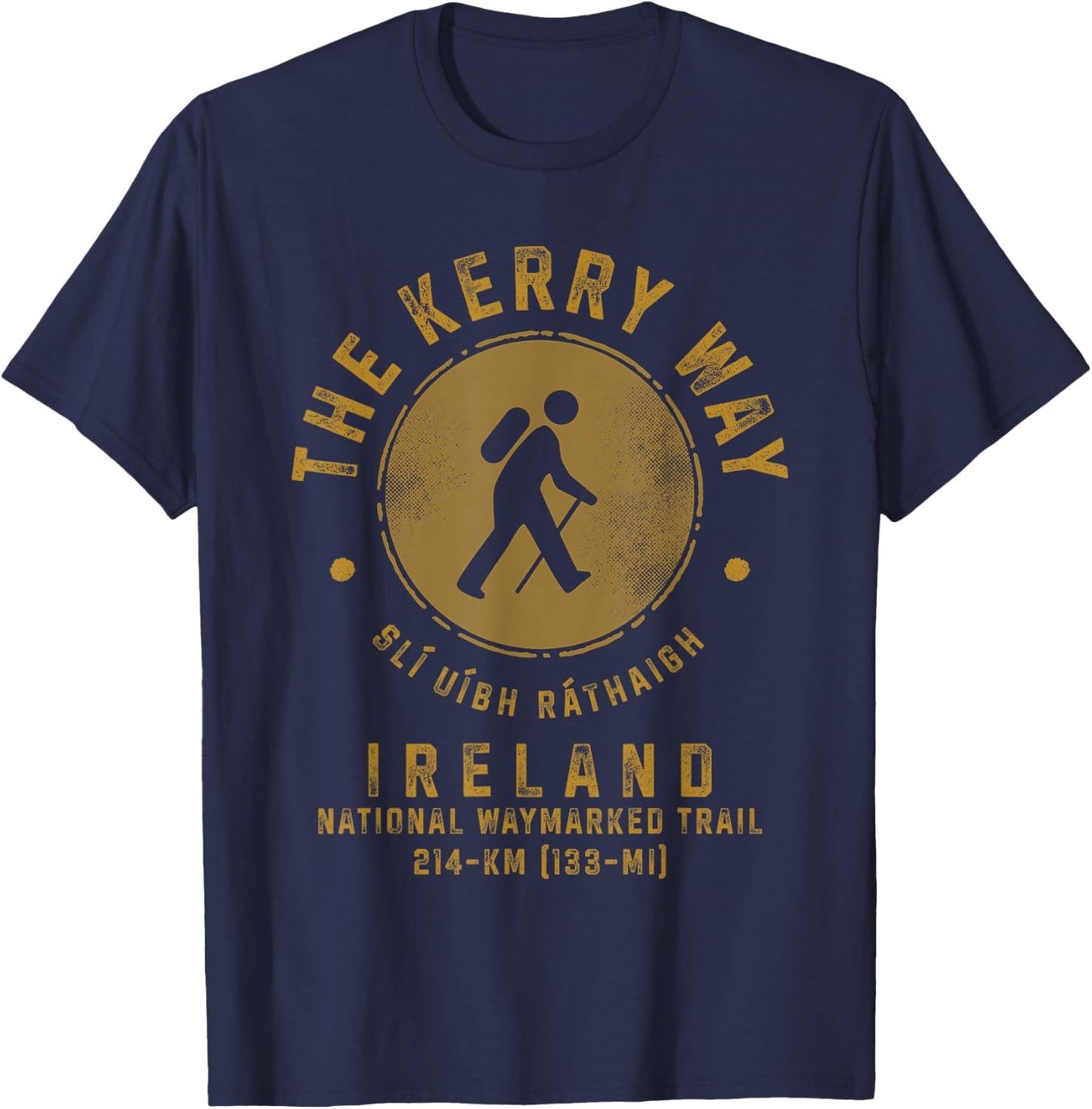 Kerry Way Ireland Great Hikes T-Shirt - T-Shirt | Navy