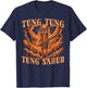 Tung Tung Sahur Baseball Bat Lightning Meme Boys Kids Youth T-Shirt - T-Shirt | Navy
