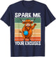 Cow Bowling Crew Bowler No Exuces Animal Bowling T-Shirt - T-Shirt | Navy