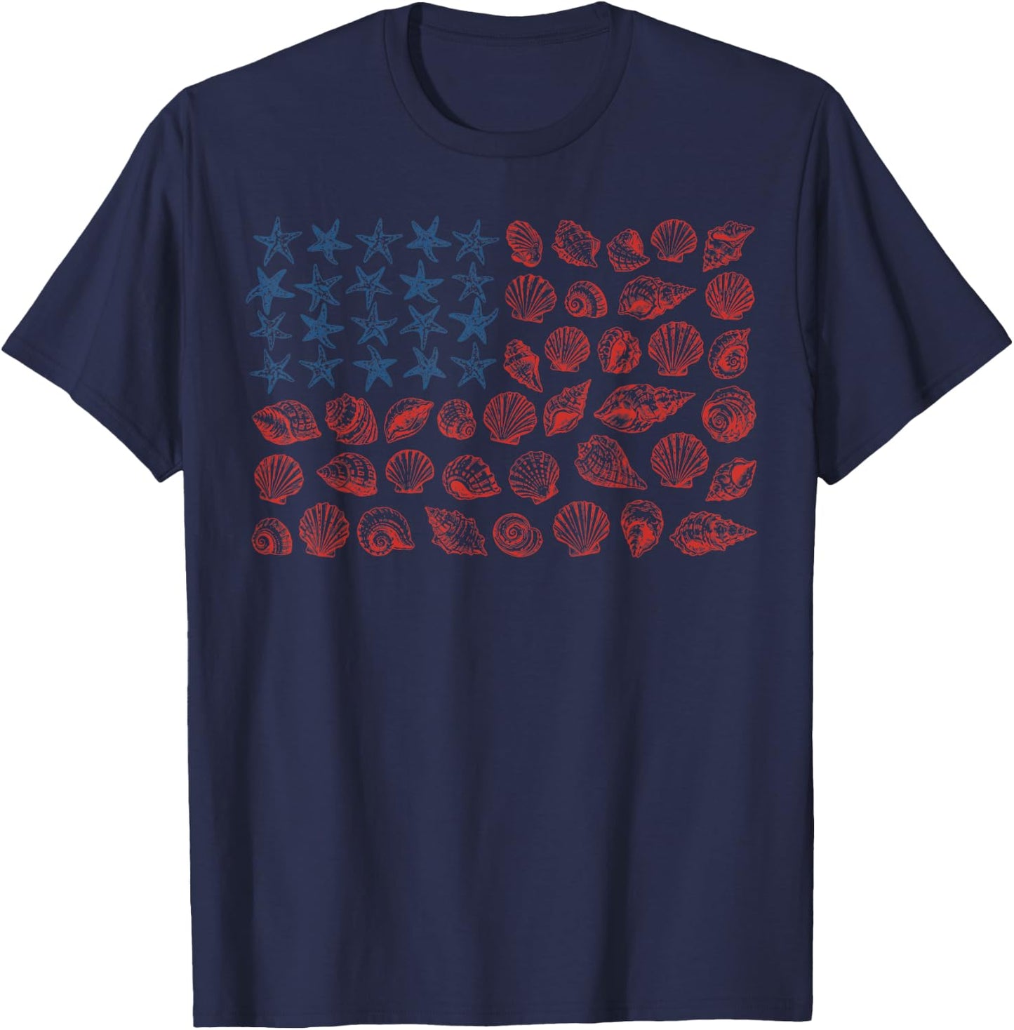 250th American Flag Patriotic Beach Lover 4th of July T-Shirt - T-Shirt | Navy