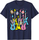 Easter Rocker Guitars Rock Music Men Boys Kids Teens Youth T-Shirt - T-Shirt | Navy