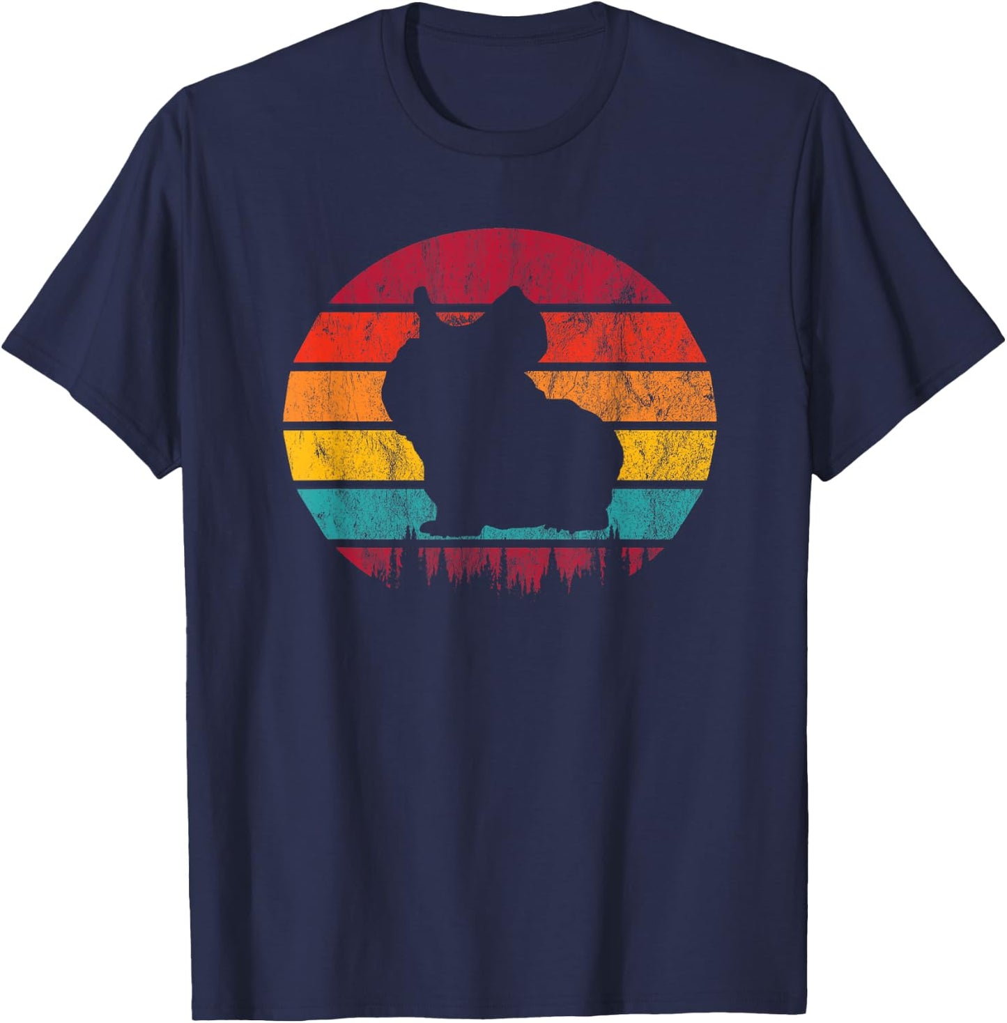 Skinny Pig Retro Vintage T-Shirt - T-Shirt | Navy